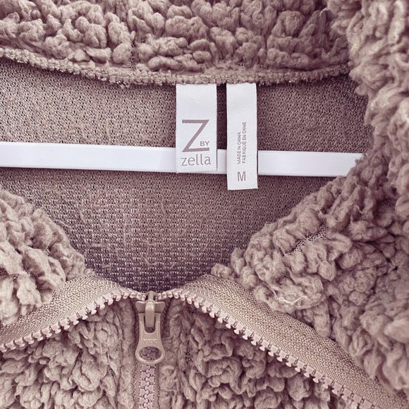 Z By Zella Power Up Cozy Faux Shearling Pullover M - Picture 6 of 12
